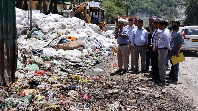 Image from: Himachal: NGT panel inspects disputed Kullu material recovery facility site