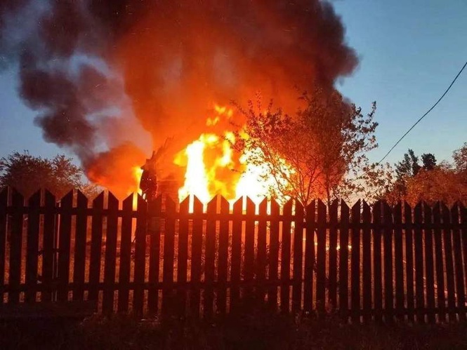 Image from: At least 4 people killed in one of largest Ukrainian drone strikes on Russia