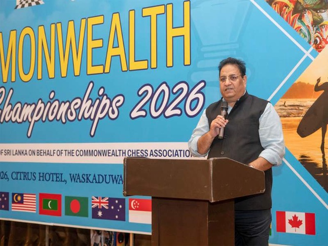Image from: Bharat Singh Chauhan re-elected as Chairman of Commonwealth Chess Association