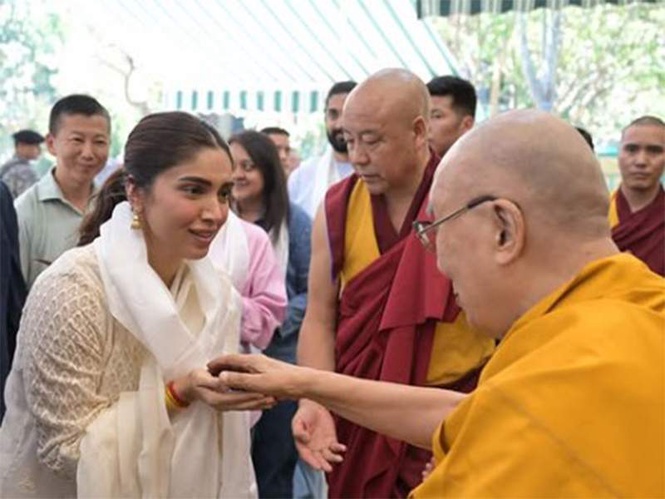 Image from: Bhumi Pednekar meets Dalai Lama, pens heartfelt note