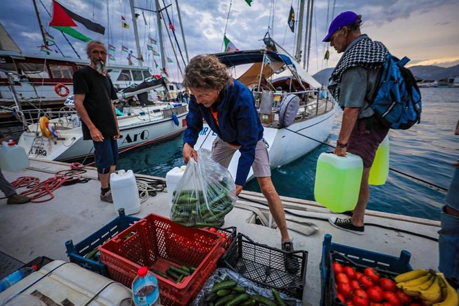 Image from: Israel military intercepts Gaza aid flotilla vessels off Cyprus