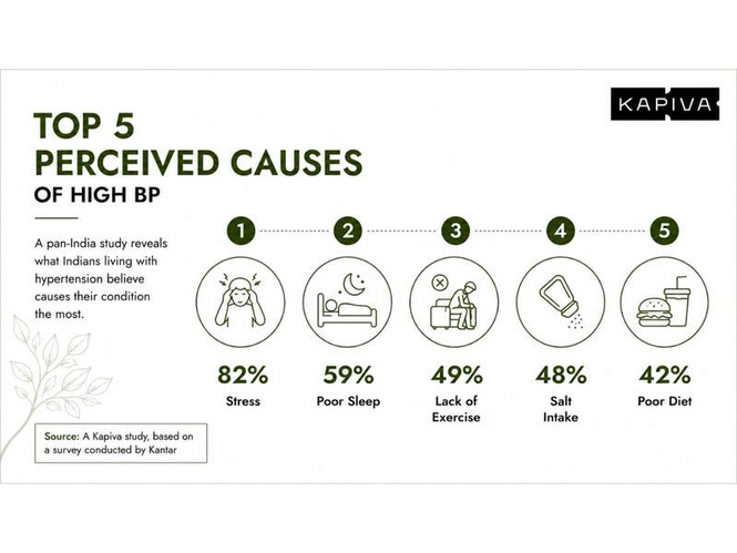 Image from: 82% of Indian Hypertensives trace their BP to Stress, Not Diet, Finds New Study