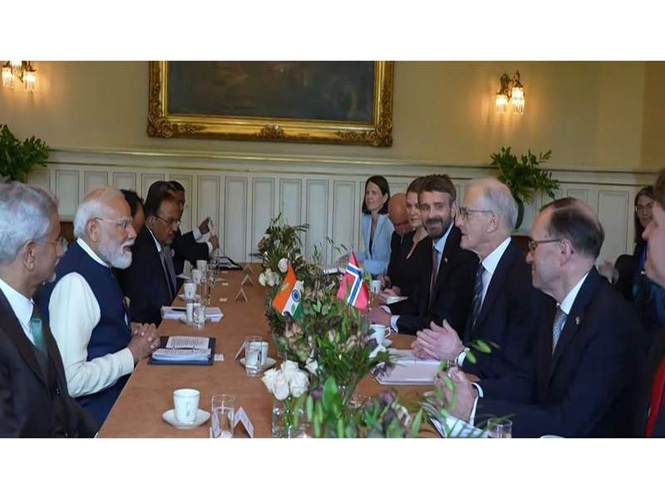 Image from: PM Modi holds delegation-level talks with Norwegian counterpart