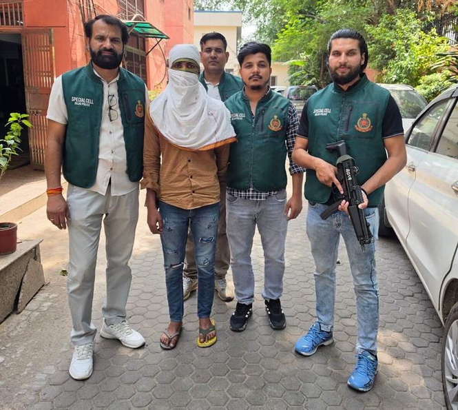 Image from: Dabas gang member wanted for extortion related firing in Jhajjar arrested from Delhi