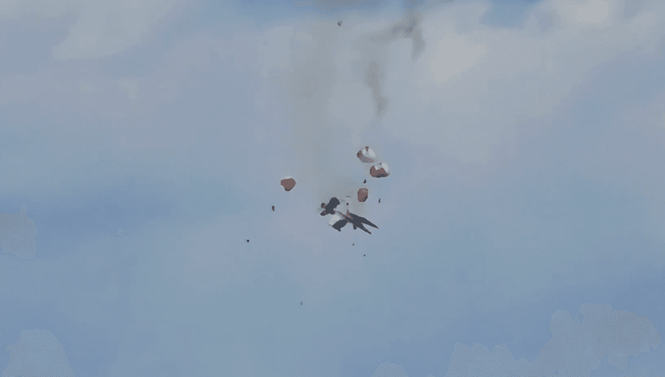 Image from: Horror at US airshow as two fighter jets collide mid-air