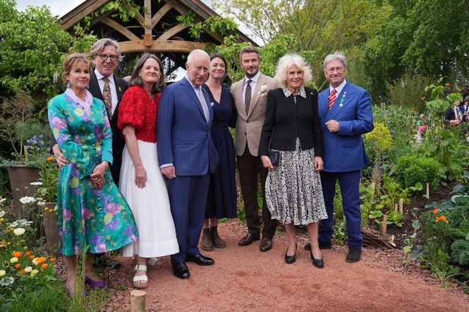 Image from: King Charles III and Queen Camilla attend Chelsea Flower Show