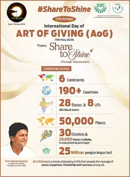 Image from: 13th International Art of Giving Day Celebrated in 190 Countries
