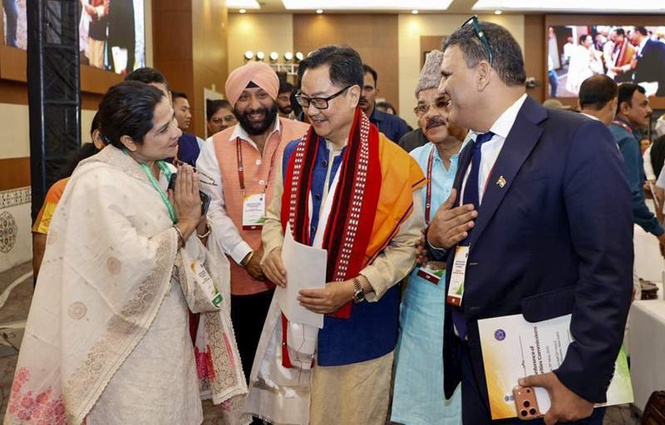 Image from: India among ‘safest homes’ for minorities, says Union Minister Kiren Rijiju