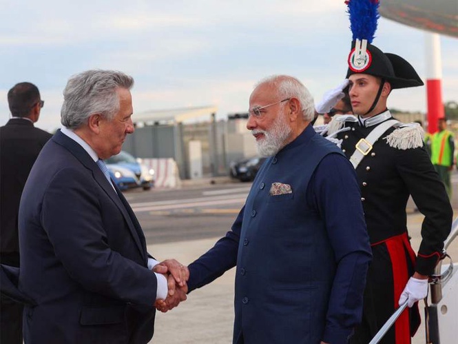 Image from: Will focus on strengthening cooperation between India and Italy: PM Modi upon arrival in Rome