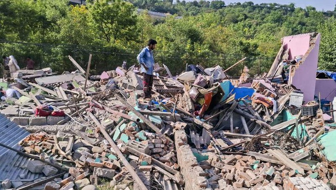Image from: Anti-encroachment drive in Jammu forests sparks political controversy