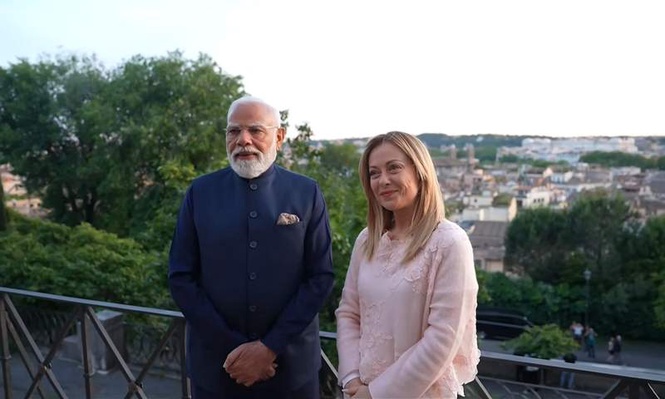 Image from: India-Italy at ‘decisive stage’, say PM Modi, Meloni in joint article