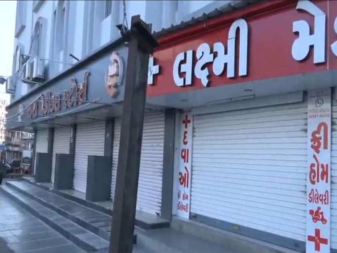 Image from: Medical shops, pharmacies remain closed in Rajkot as AIOCD observes 24-hour nationwide strike against e-pharmacies
