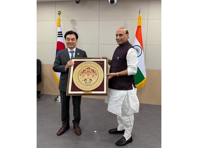 Image from: "Highly productive meeting": Indian, S Korean Defence Ministries deepen defence cooperation