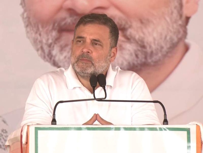 Image from: "PM Modi has sold off India's economic system": Rahul Gandhi reiterates warning of incoming "economic storm"