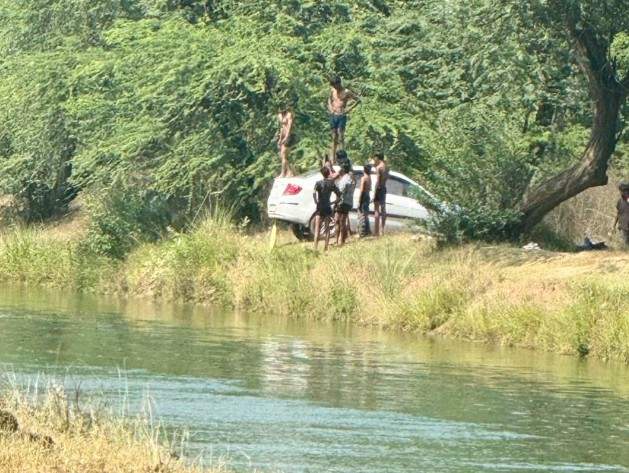 Image from: With rising temperature, Kurukshetra police urge people to stay away from canals