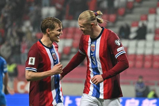 Image from: What Erling Haaland had to say after Norwegian teammate Martin Odegaard won PL with Arsenal