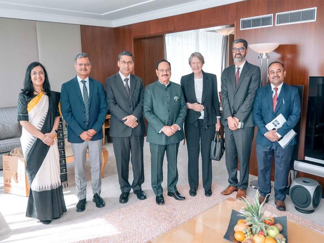 Image from: 'India has been the bed of innovation': Nadda reaffirms global health leadership at WHA