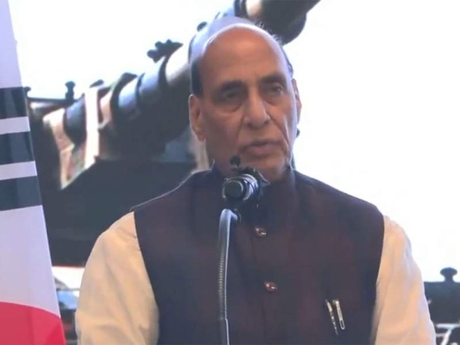 Image from: Rajnath Singh highlights global defence transformation, calls India-South Korea partnership crucial