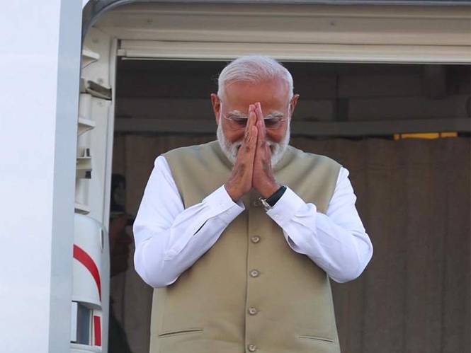 Image from: PM Modi departs for India after his 5-nation tour