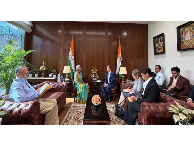 Image from: “Looking forward to restarting US-India Economic and Financial Partnership dialogue,” says US Envoy Sergio Gor