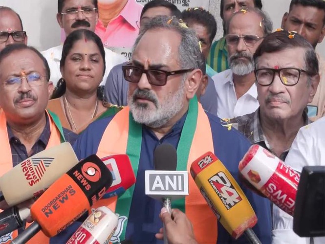 Image from: "Will work 24 hours, 365 days for dreams of 30 lakh people": Keralam BJP Chief Rajeev Chandrasekhar ahead of oath-taking