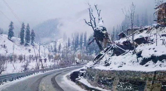 Image from: Snow, rain bring down temperatures in Kashmir