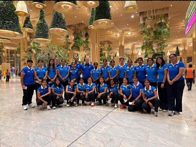 Image from: "Every match crucial for us": Indian women's hockey captain Salima as team leaves for Australia tour