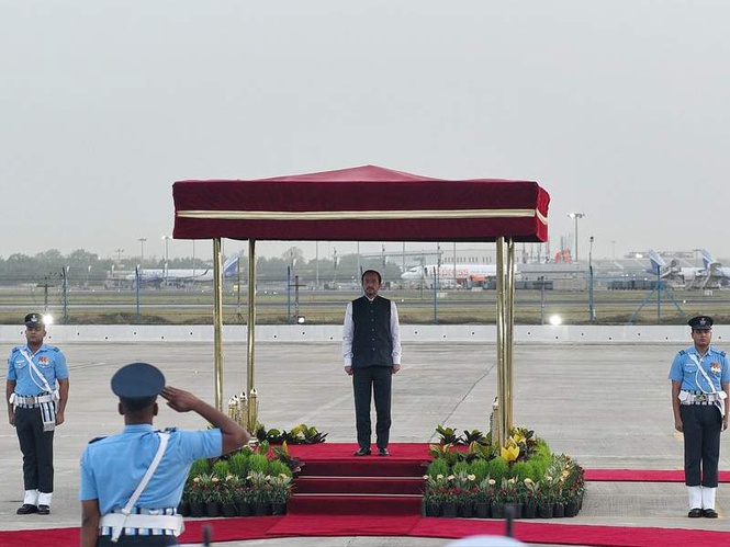 Image from: Cyprus President Nikos Christodoulides accorded ceremonial welcome, Guard of Honour in New Delhi