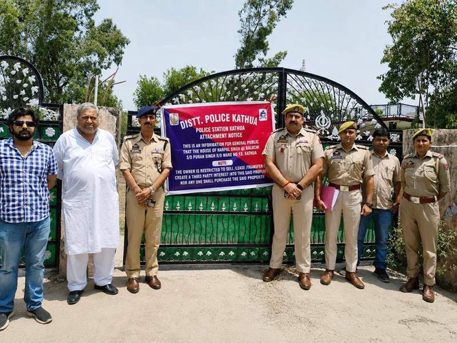 Image from: J&K Police attach drug peddler’s property worth Rs 7 crore in Kathua