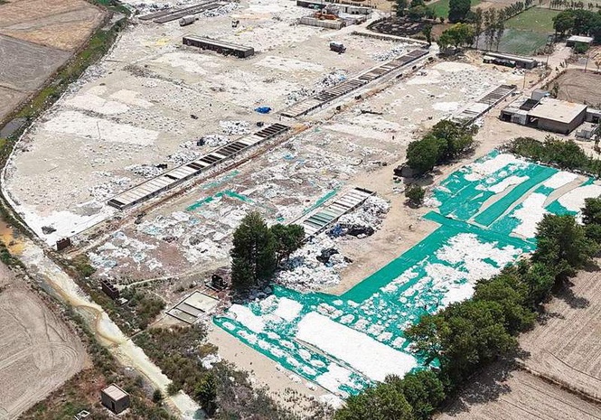 Image from: Over 60 illegal bleach houses operating on Panipat farmland