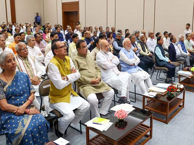Image from: "Exchanged perspectives to boost ease of living, to further reforms": PM Modi on meeting with Council of Ministers