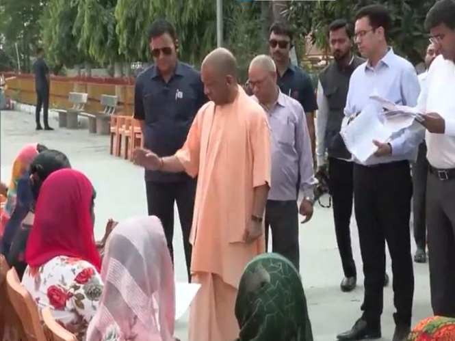 Image from: UP CM Yogi Adityanath holds 'Janta Darshan' in Gorakhpur