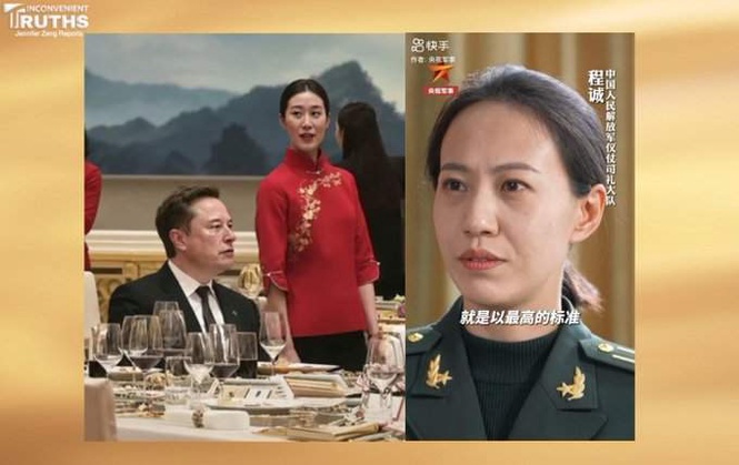 Image from: Hardeep Nijjar row figure claims Chinese military officer posed as waitress to spy on Elon Musk during Trump banquet