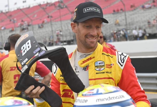 Image from: Romain Grosjean will reject 90-year tradition if he wins the 2026 Indy 500