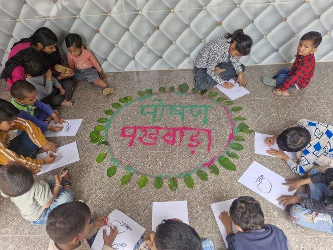 Image from: Shruti Choudhry conducts surprise inspections at Anganwadi centres, child care institutions in Panchkula