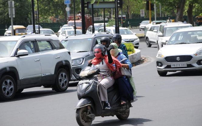Image from: Heatwave takes breather: Chandigarh cools 4.4°C to 39.9°C; heatwave returns from Sunday