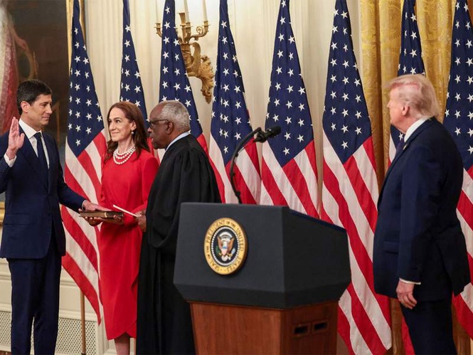 Image from: Kevin Warsh sworn in as Chairman of US Federal Reserve; Trump says he "will restore confidence in the Fed"