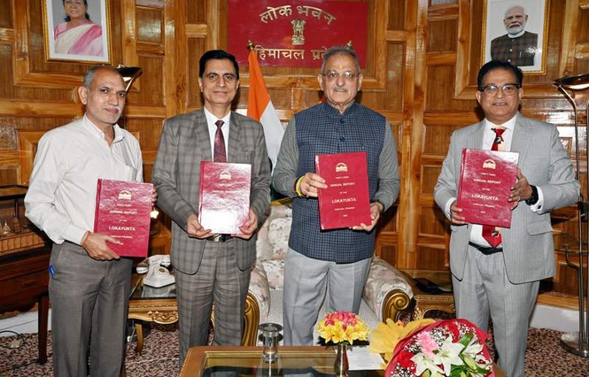 Image from: Himachal Lokayukta presents annual report to Governor Kavinder Gupta