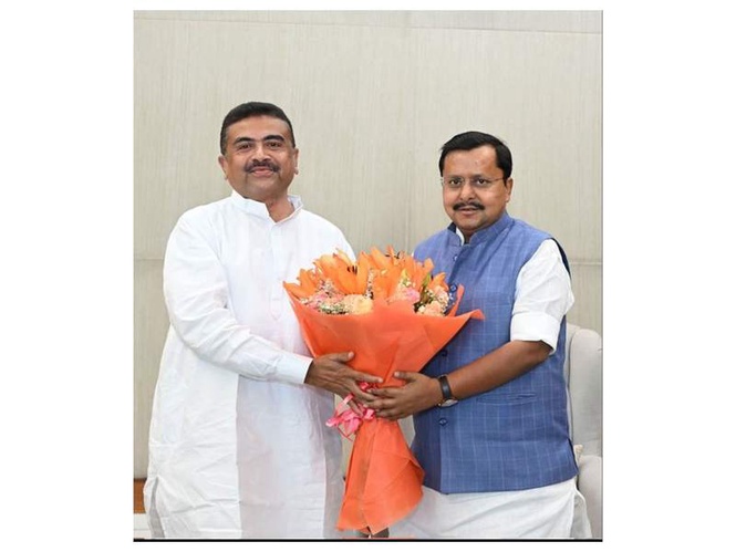 Image from: Bengal CM Suvendu Adhikari meets BJP chief Nitin Nabin, says "reaffirmed collective commitment to working tirelessly"