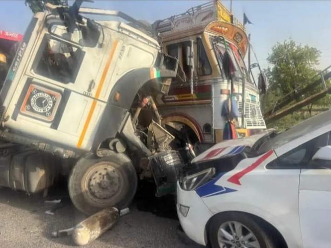 Image from: Haryana cop killed, two head constables hurt in road mishap