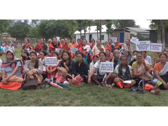 Image from: Manipur: Solidarity protest demands release of six Naga hostages