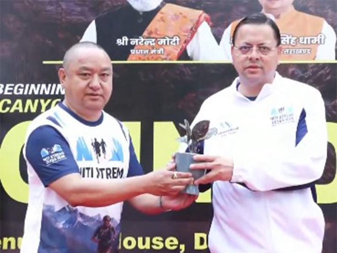 Image from: CM Pushkar Dhami flags off ‘Niti Xtreme Ultra Countdown Run’ in Dehradun