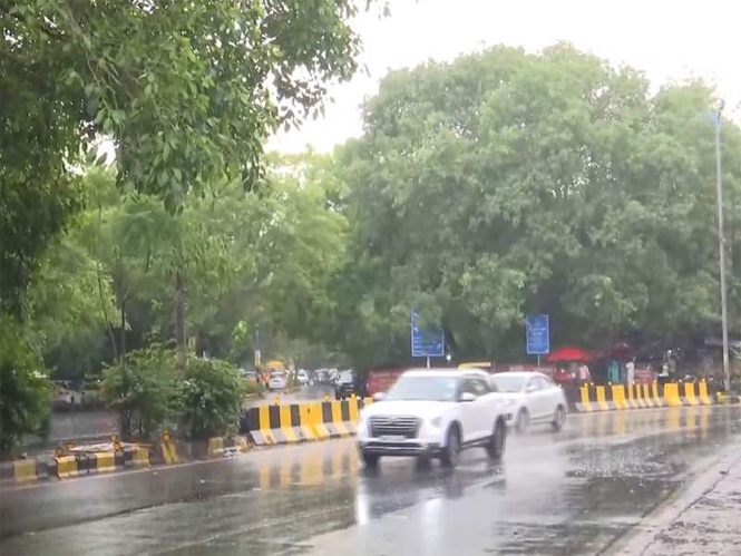 Image from: Delhi witnesses light rainfall, breeze brings brief relief amid continuing heatwave conditions