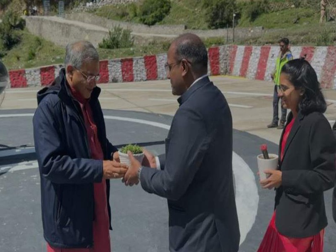 Image from: CEC Gyanesh Kumar reviews border polling booths in Uttarkashi, inspects SIR preparedness in Harsil