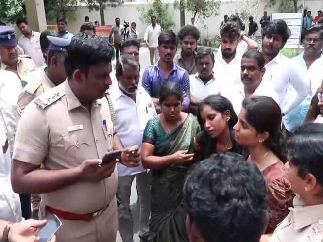 Image from: Victim's family demands justice in Coimbatore school girl murder case