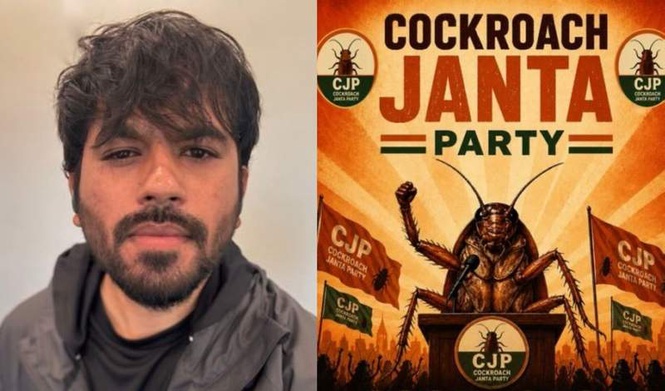 Image from: Abhijeet Dipke alleges Cockroach Janta Party official website taken down
