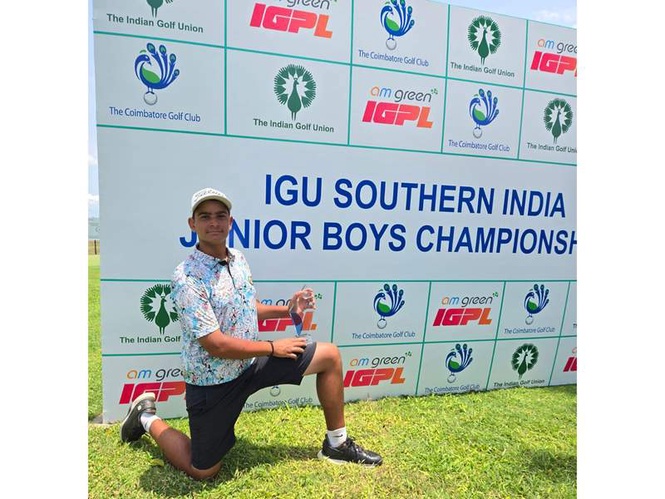 Image from: IGU Southern India Junior Boys Golf Championship : Vihaan emerges triumphant edges out Sivamoorthy in thriller; Chaitanya wins Category B title