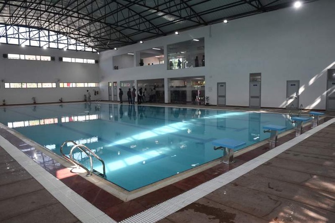 Image from: Rs 7 cr all-weather swimming pool awaits opening as MC struggles to find operator