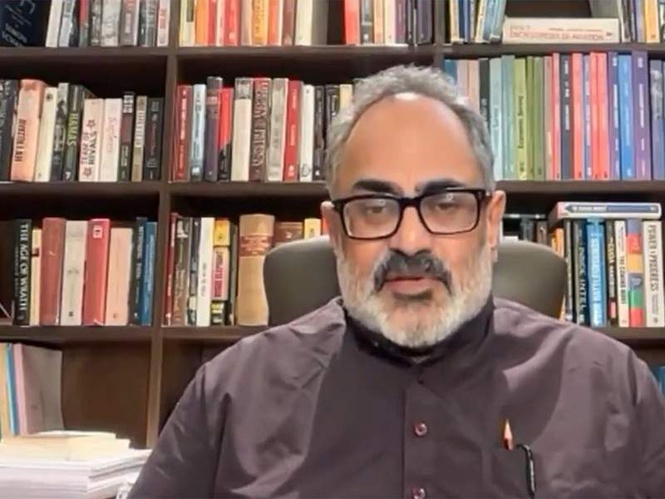 Image from: Rajeev Chandrasekhar alleges Cockroach Janta Party, Opposition's objective to destabilise India