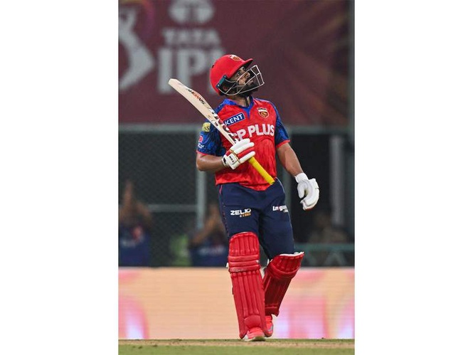 Image from: Prabhsimran Singh becomes first uncapped Indian to score 500+ runs twice in IPL history